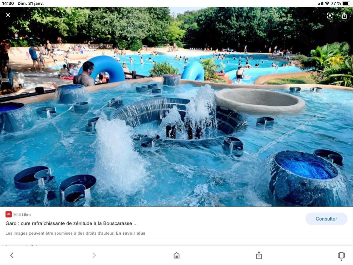 Appartement 3 Min A Pied Du Centre D'Uzes Parking Piscine Екстериор снимка